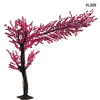 Голямо извито изкуствено дърво Японска вишна за декор 2.5 метра - PL309